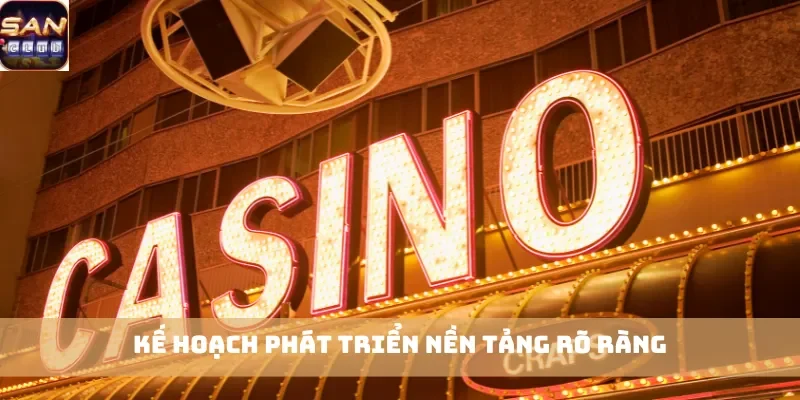 Kế hoạch phát triển nền tảng rõ ràng